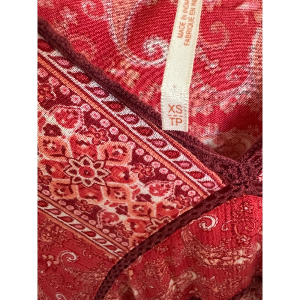 Free People Luna scarf print tunic dress size xs - Picture 4 of 13